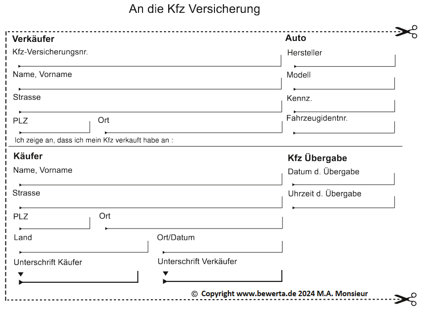 auto abmelden muster kfz versicherung